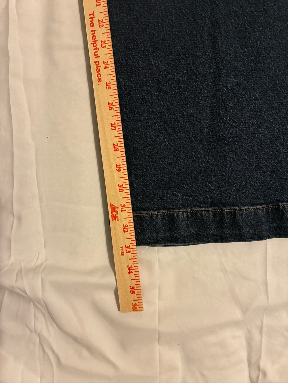 Good American Dark Blue Palazzo Flare Jeans - Picture 7 of 11